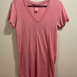Slightly Darker Pink V-neck from PINK